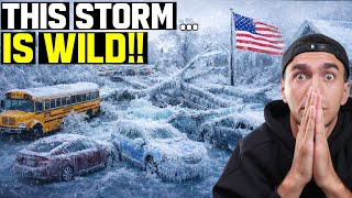 New Zealander Reacts to Extreme ICE STORM Right Now in America!