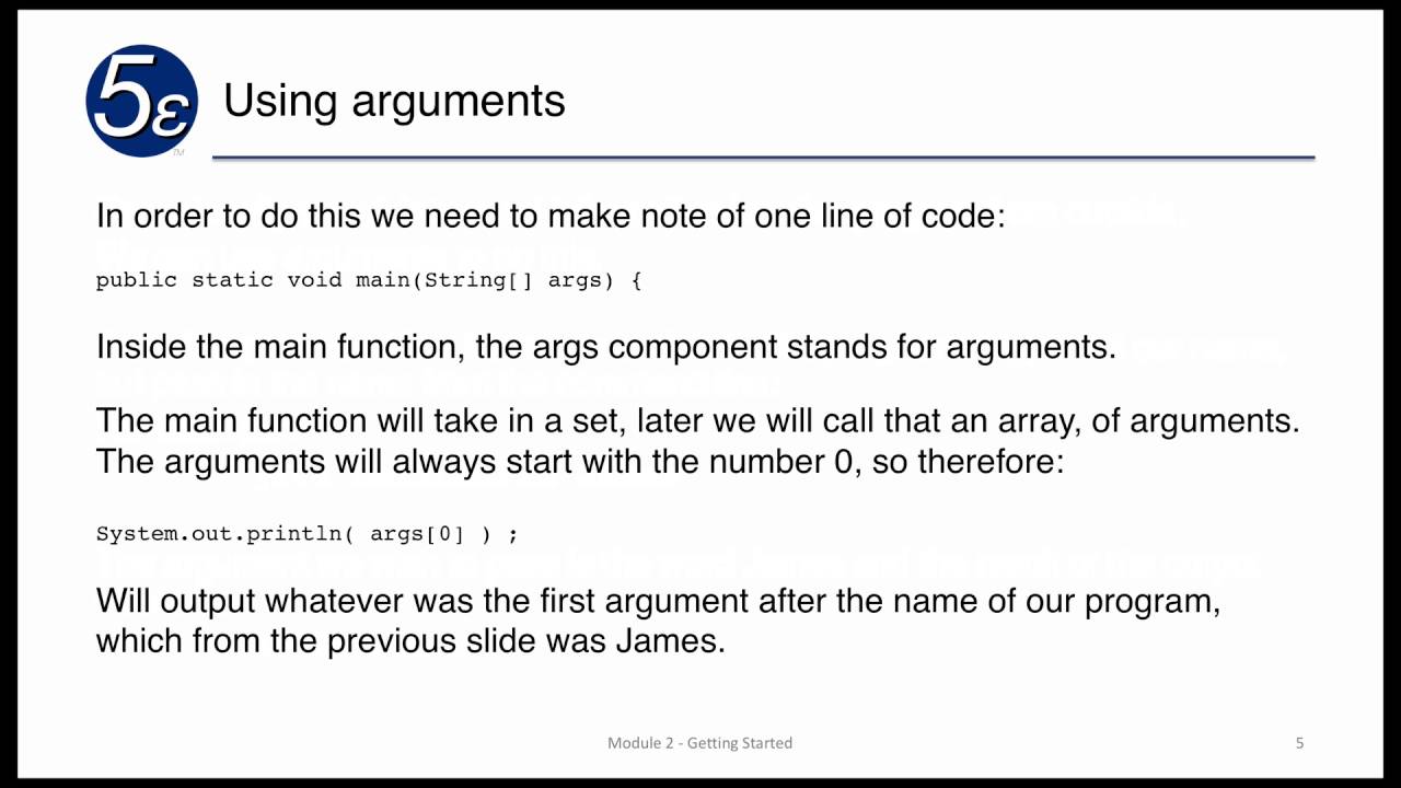 Introduction to Java - Module 2 - YouTube