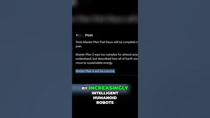 Tesla Master Plan 4: Sustainable Abundance. You Won't Believe It!