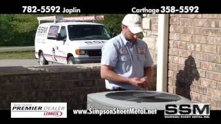 For Reliable Heating and Cooling Service Call Simpson Sheet Metal