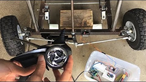 RC GO KART - Remote Control Desk Kart - Steering! (Part 1/2, reupload)