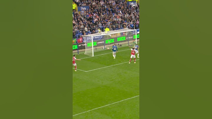 Leandro Trossard scores the winner against Everton!