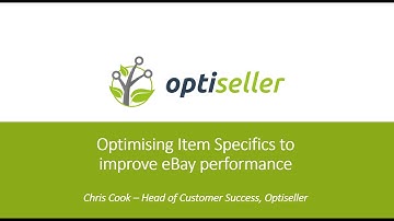 Webinar with DIT: improve eBay store performance with Item Specifics and prepare for eBay