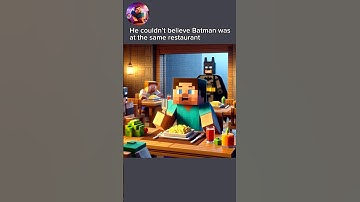 Minecraft Steve Meets Batman 😱 #chatgpt #ai #aigenerated #minecraft