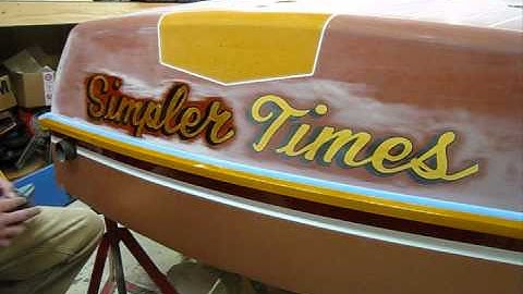 Preparing Gold Leaf for Varnish on Chris Craft (Preview) (CLICK LINK BELOW TO STREAM FULL VIDEO)