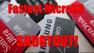 Fastest Micro SD Card Shootout! - Samsung vs. Sony vs. SanDisk!
