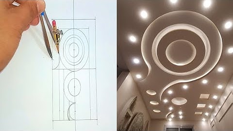 New Circle Pop Ceiling Design Marking | Drawing By @ARpopDesign