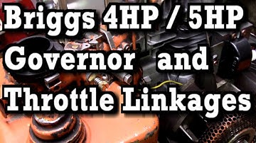 Briggs 4HP / 5HP / 6HP Governor & Throttle Linkages (5HP as ex.)