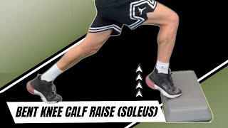 Bent Knee Calf Raises (Soleus) | Split Squat Stance Calf Raise