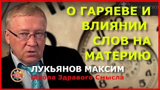 О Гаряеве и материализации слов Лукьянов Максим