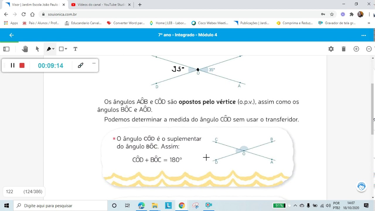 Ângulos complementares, suplementares e OPV. - YouTube