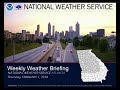 Weekly Weather Briefing for Thu April 5th 2018