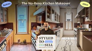 A Stager Makes A Dated Estate Sale Kitchen Luxe With a Low-Lift Makeover | Styled to Sell - Ep 1