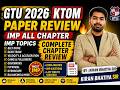 GTU KTOM Paper  2026 🔥 | Most IMP Topics Exam Analysis | Kinematics and Theory of Machines Sem 4