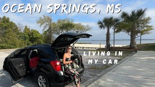 Living in My Car by the Beach | Ocean Springs, Mississippi