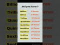 “Million, Billion, Trillion: Kitne Zeros Hote Hai? 🤯 #Numbers #Million #Billion #Trillion#MathFacts”