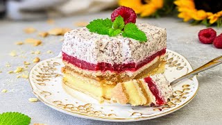 NO BAKE CAKE WITH CARAMEL