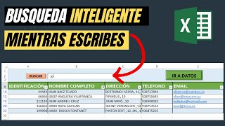 🔍 Como Hacer un BUSCADOR INTELIGENTE  en EXCEL  (Cuadro de Texto)