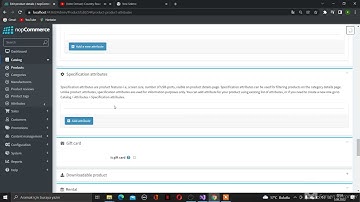 nopCommerce - Managing Product Attributes
