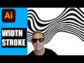 How to use the width tool in Illustrator for beautiful strokes tutorial