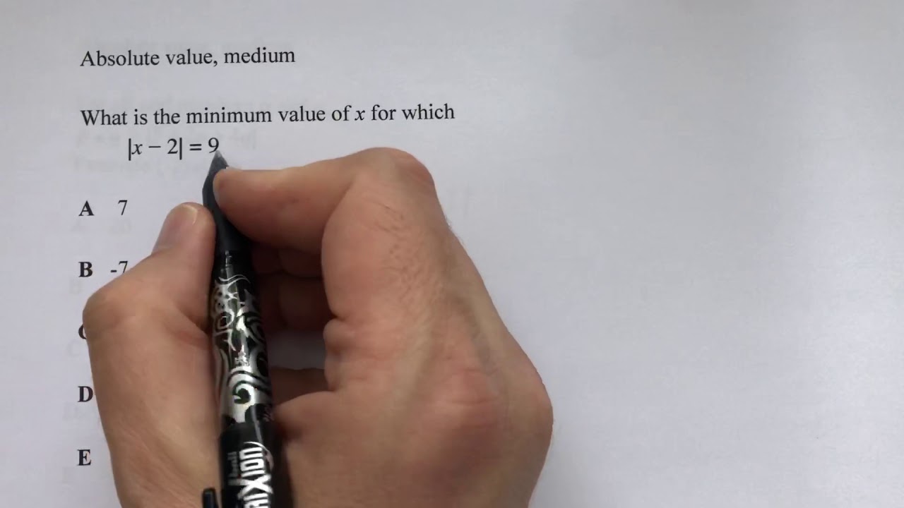 ACT SAT Absolute Value Medium 4 YouTube ACT SAT Absolute Value Medium 4 YouTube