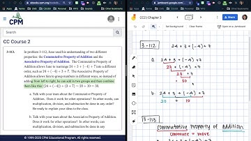 CPM CC2 3.3.3 Core Problems – Arithmetic Properties Part I