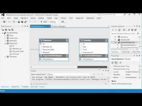 Database DataSet and Details View in Visual Studio - YouTube