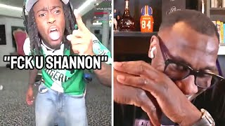 Kai Cenat Reacts To Shannon Sharpe Saying He's 3 Ft Tall \& After Joins Nightcap LIVE
