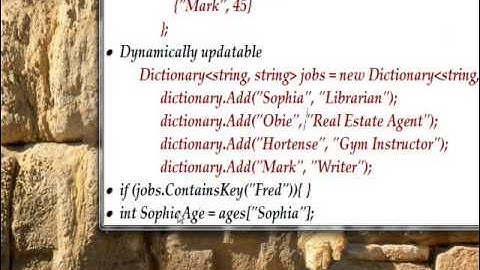 C# Edge 164 - C# Dictionary Class