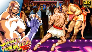 Street Fighter II Turbo: Hyper Fighting  Sagat (Arcade / 1992) 4K 60FPS