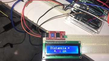 Sensor Ultrasonico e I2C LCD Arduino