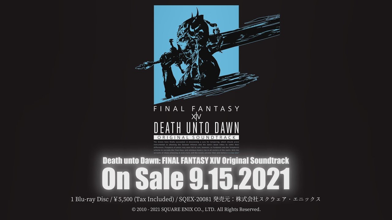 Death Unto Dawn Final Fantasy Xiv Original Soundtrack Blu Ray Square Enix Store