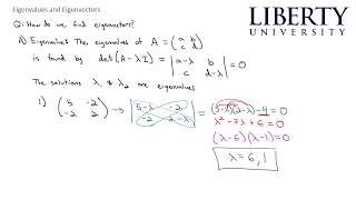 Eigenvalues and Eigenvectors