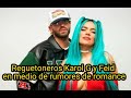 Reguetoneros Karol G y Feid en medio de rumores de romance en premio juventud