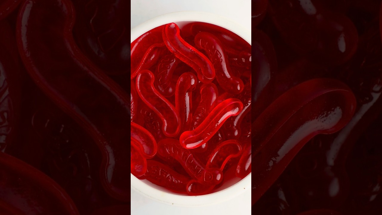 Cherry Gummy Worms! 🍒