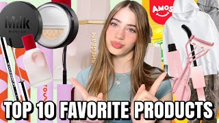 MY TOP 10 FAVORITE PRODUCTS ! Makeup, fashion, hair products &amp; more