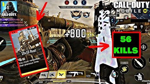 New 10v10 Rust With 56 Kills | Call Of Duty Mobile | Gameplay