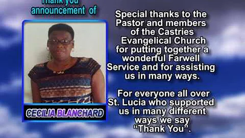 Cecilia Blanchard thank you