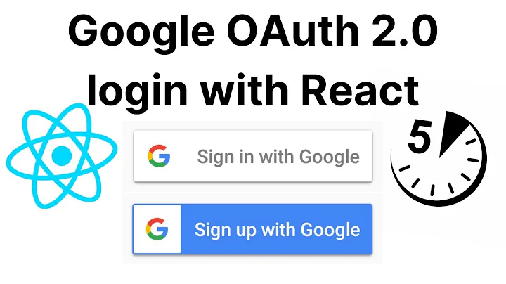 Easy Google OAuth 2.0 Login for React