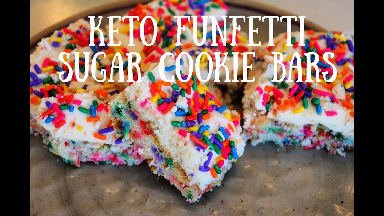 KETO Funfetti Sugar Cookie Bars YouTube