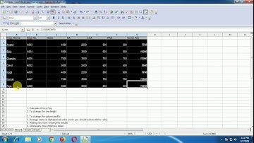 STAR OFFICE A5 CREAT WORKSHEET IN STAR OFFICE CALC USING PIE CHART PART 5