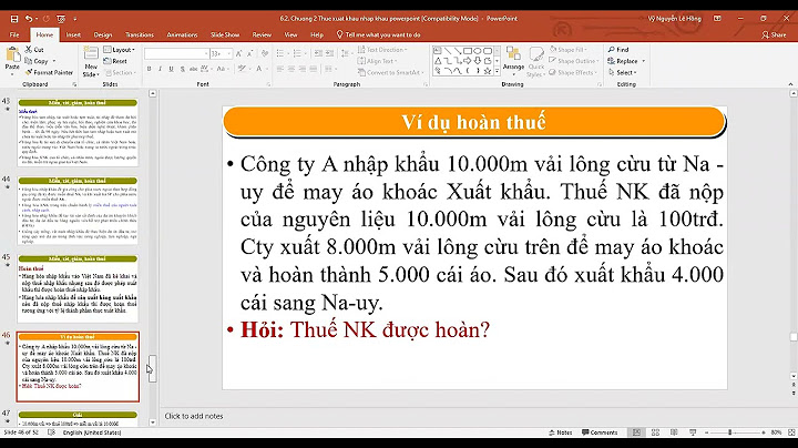 Bài tập thuế nhập khẩu có lời giải