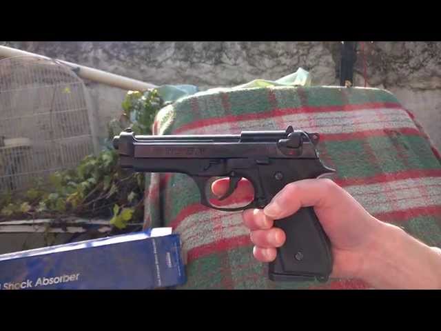 PISTOLA DE FOGUEO BRONI CALIBRE 92 9MM DESERT (BR-1305D)