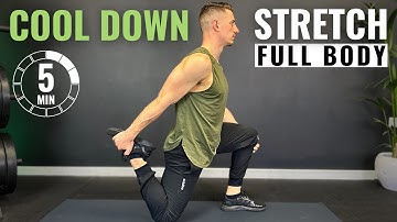 5 Min FULL BODY POST WORKOUT COOL DOWN STRETCH ROUTINE | Follow Along