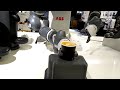 This robot can make you coffee  abb robotics  nespresso coffe machine