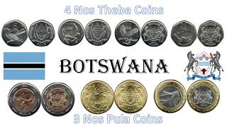 Botswana, Officially The Republic Of Botswana New Series Of Pula And Thebe Coins