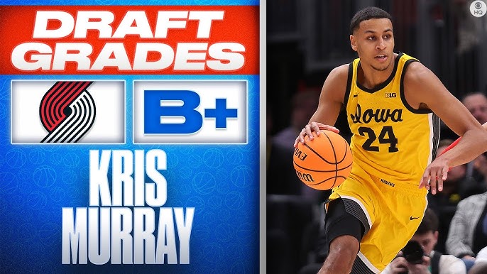 Men's Portland Trail Blazers #8 Kris Murray Black 2023 Draft City