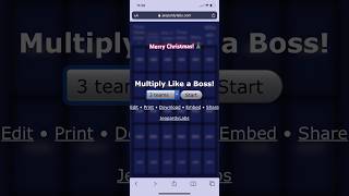 Multiplication Jeopardy Game