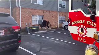 No injuries reported after vehicle into an Albemarle apartment (12p)