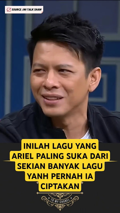 LAGU YANG PALING DI SUKAI OLEH ARIEL NOAH #arielnoah #noah #initalkshow #shorts